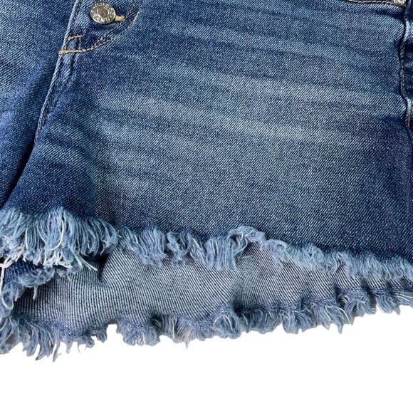 Guess Los Angeles Blue Jean Denim u Short Shorts Daisy Dukes Hot Pants Size 29 C - Picture 2 of 9